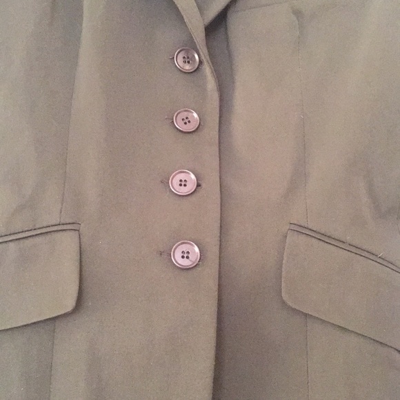 💚SOLD💚intage VERTIGO Paris Olive Green Blazer - Picture 3 of 7